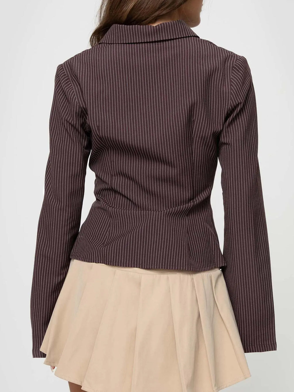 V-Neck Button-Front Blouse