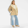 Women's Shawl Collar Shearling Coat - Wild Fable