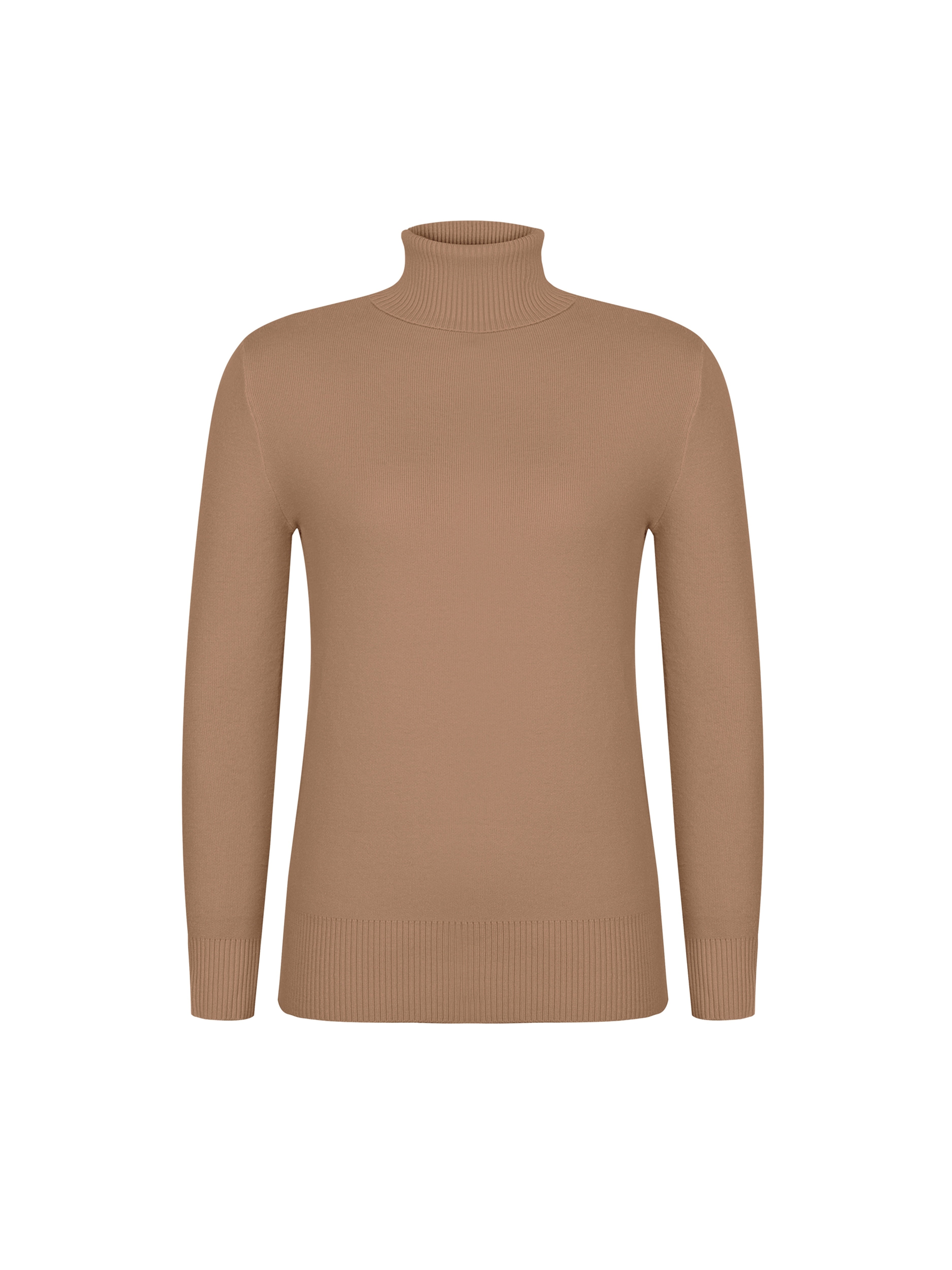 Solid Color High-Neck Sweater Sweater Suitable for Fall/Winter - Soft Medium-Stretch Tunic Pullover, Casual Warm Blouse Style Sweater for Office, Layering & Casual Attire (Hand Wash/Dry)