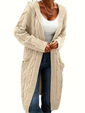 Open-Front Pocket Cardigan
