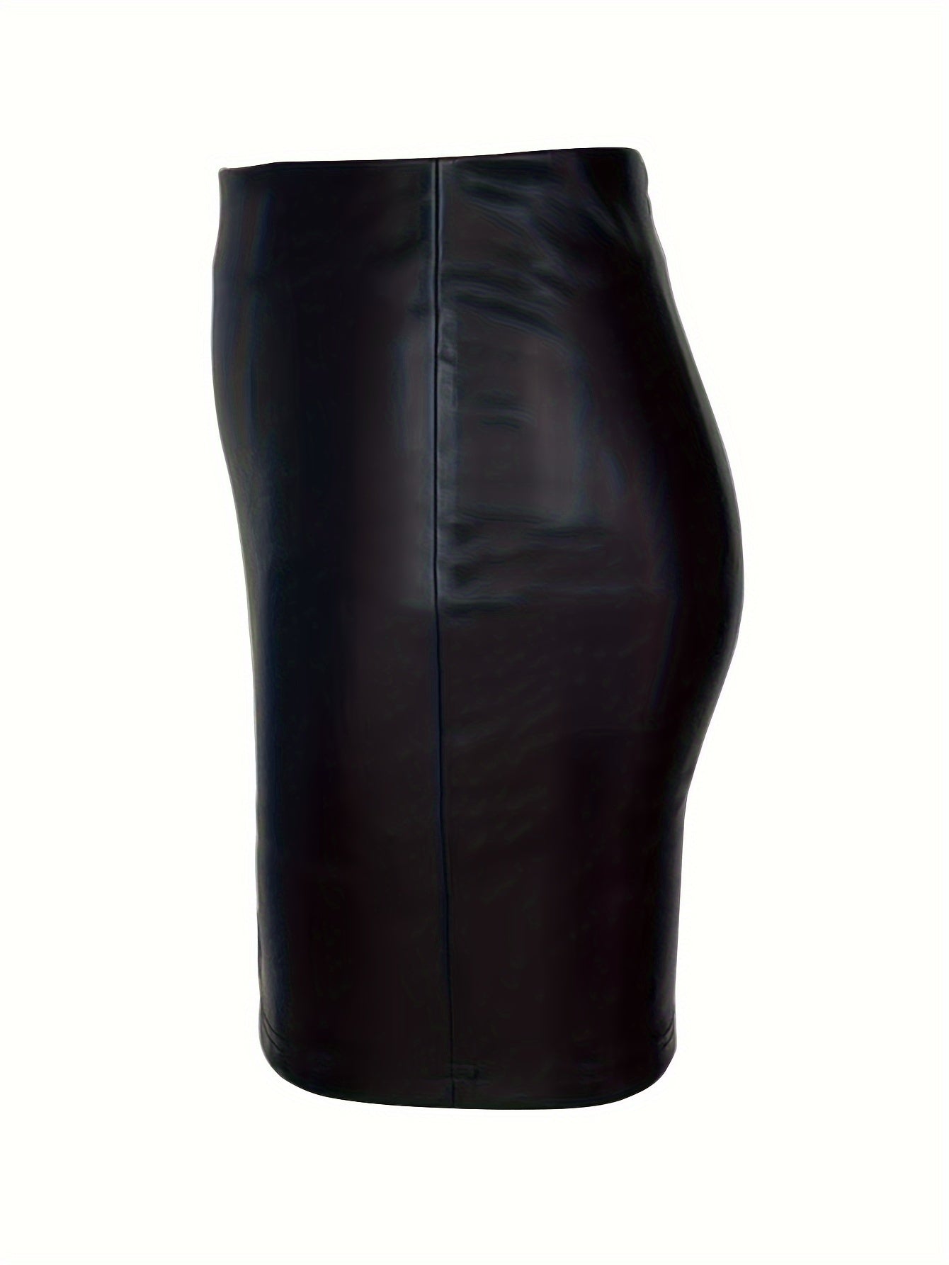 Textured Faux-Leather Mini Skirt