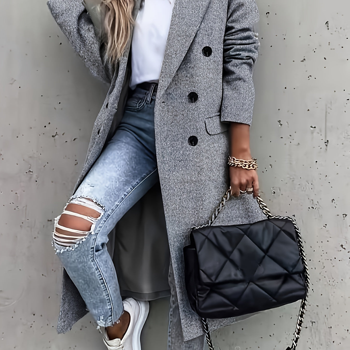 Relaxed Collar Commuter Coat