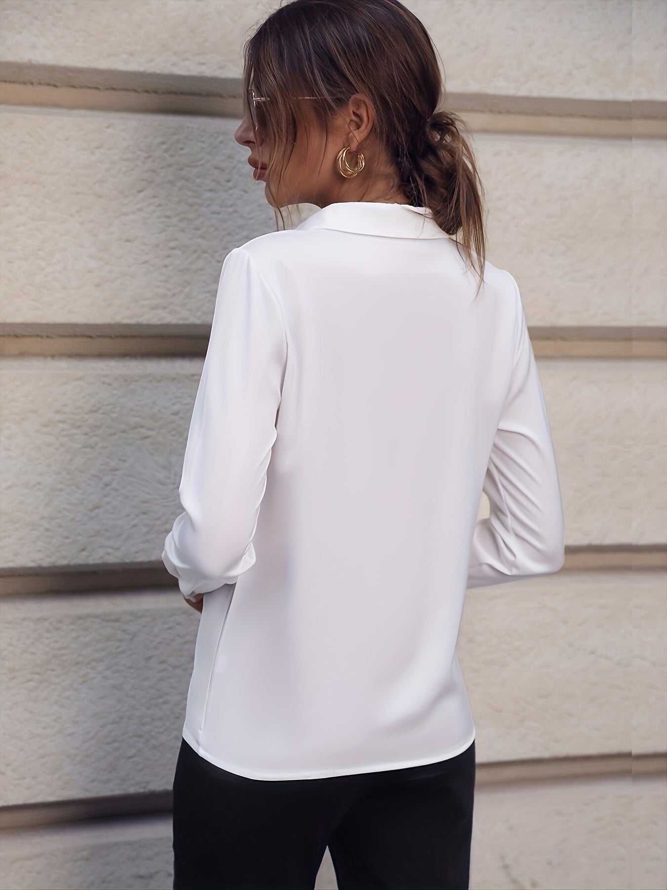 Pearl-Button Blouse