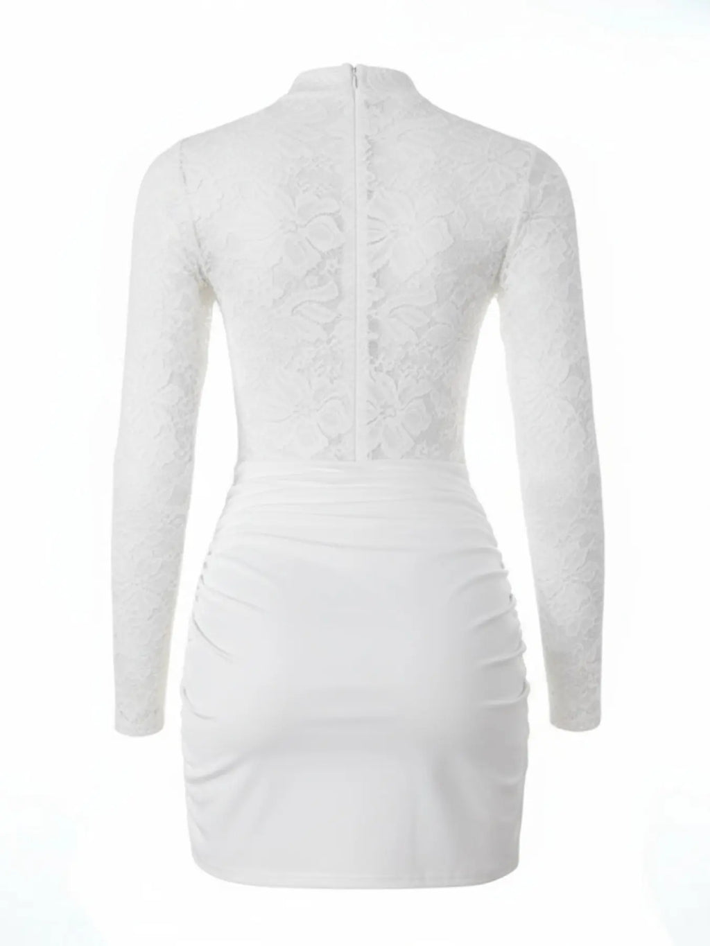 Lace Long-Sleeve Bodycon Dress