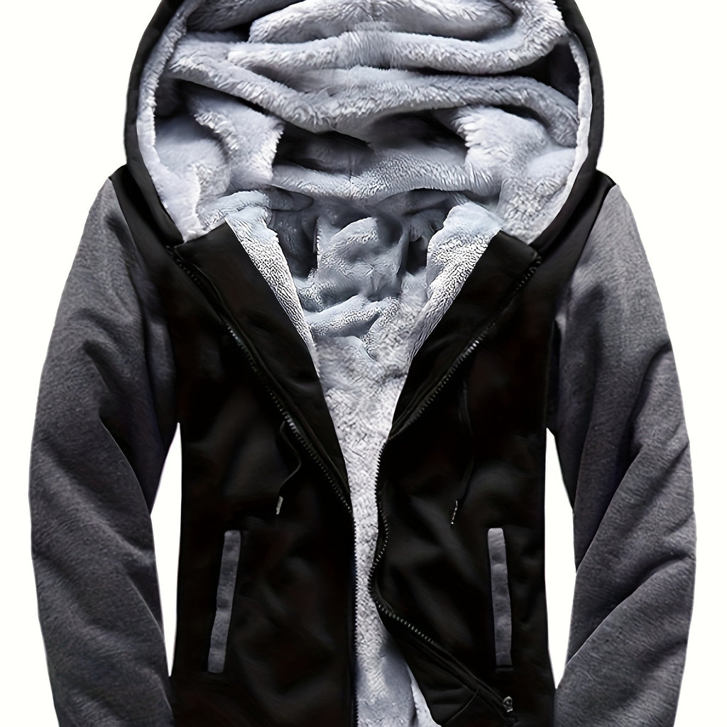 Sherpa Fleece Hooded Jacket