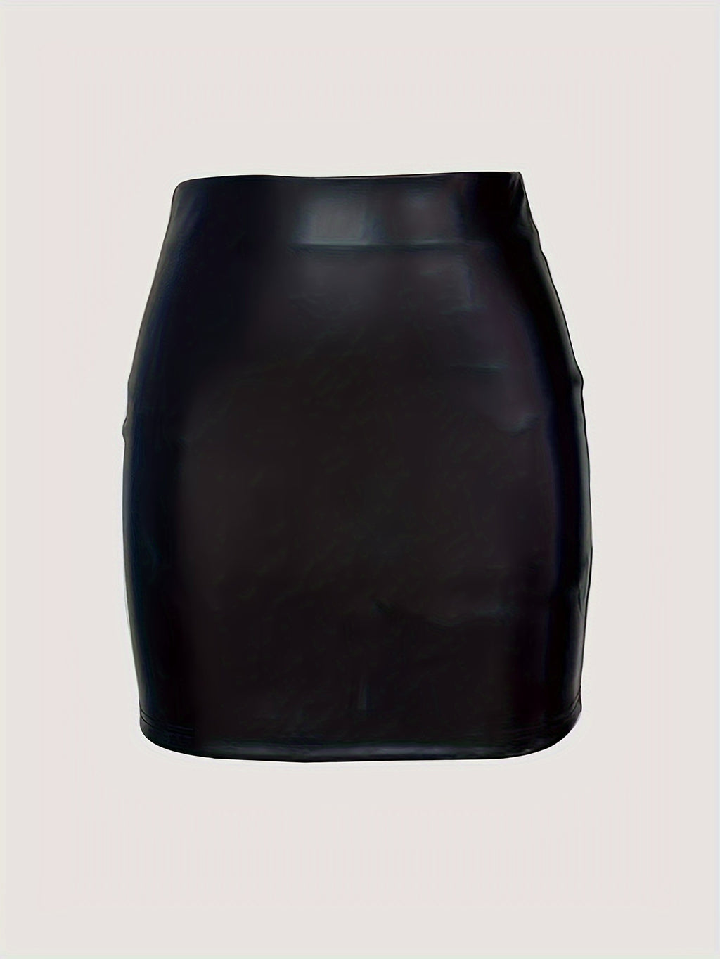 Textured Faux-Leather Mini Skirt