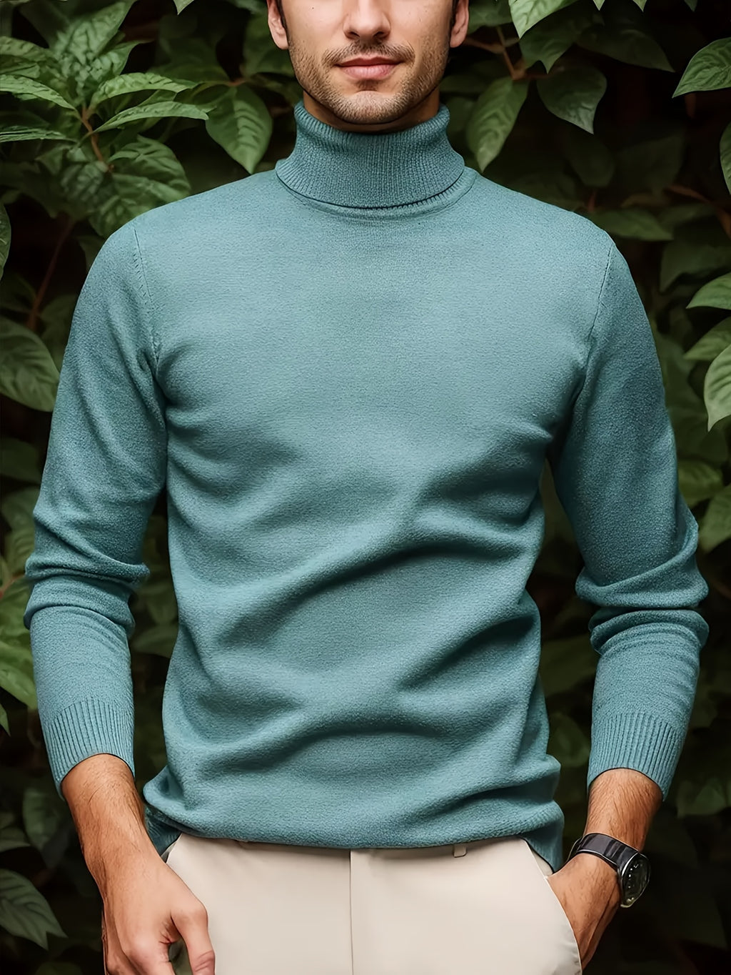 Turtleneck Knit Sweater