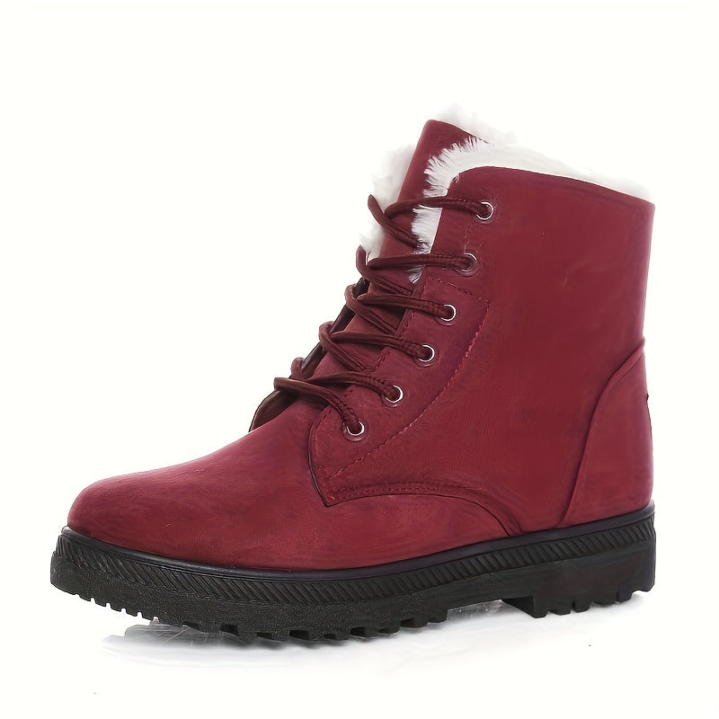 Lace-Up Platform Ankle Boots