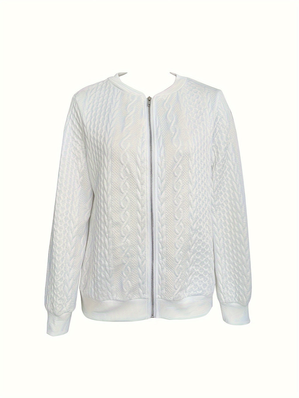 Textured Zip-Up Jacket