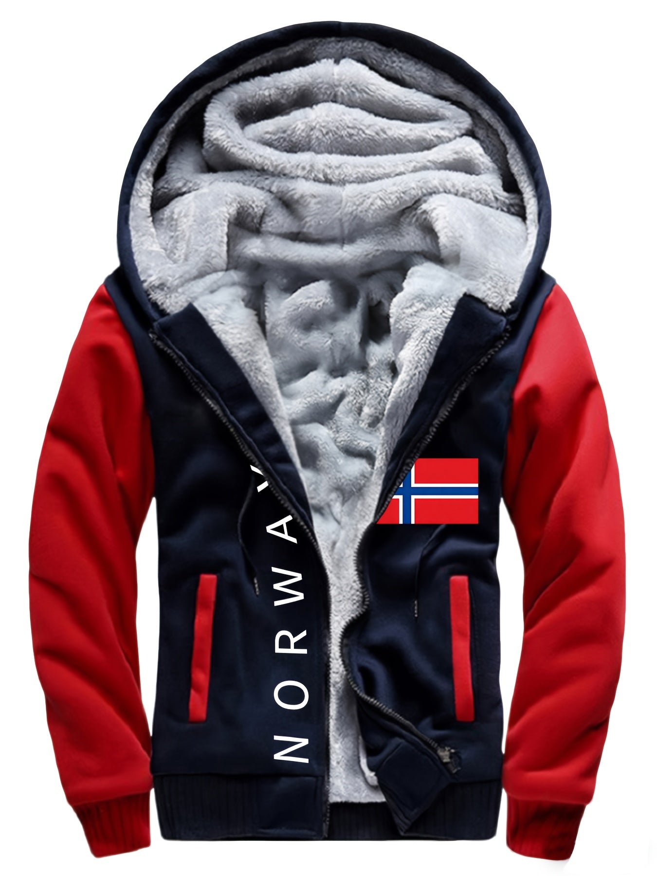 Sherpa Fleece Hooded Jacket