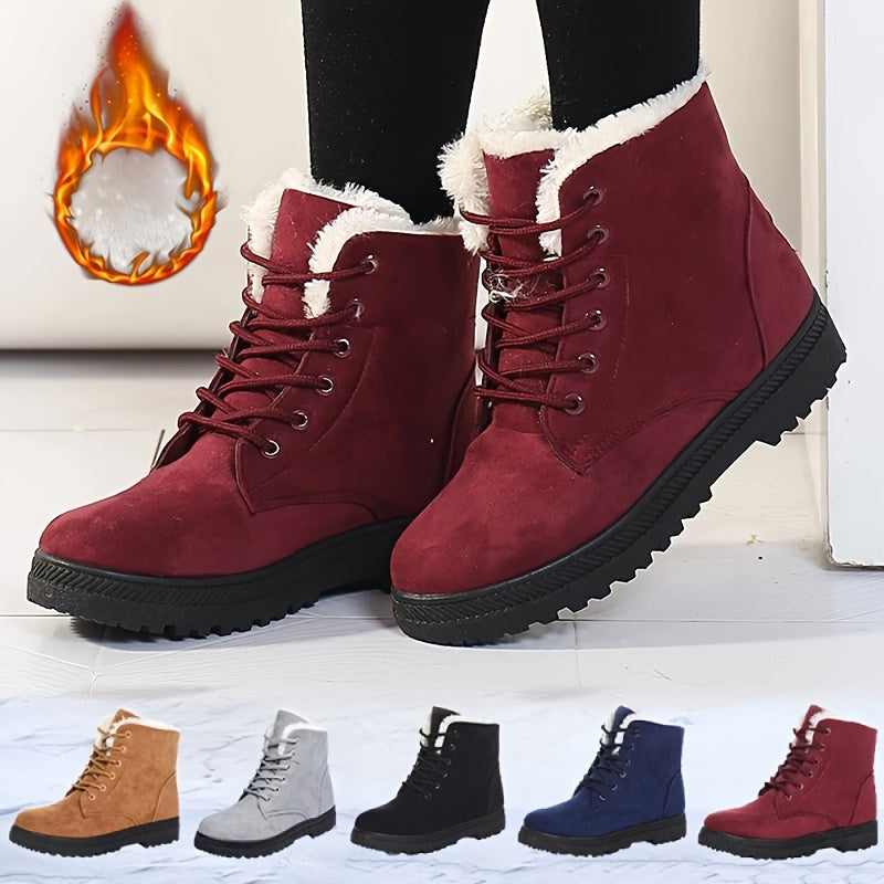 Lace-Up Platform Ankle Boots