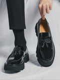 PU Leather Tassel Loafers