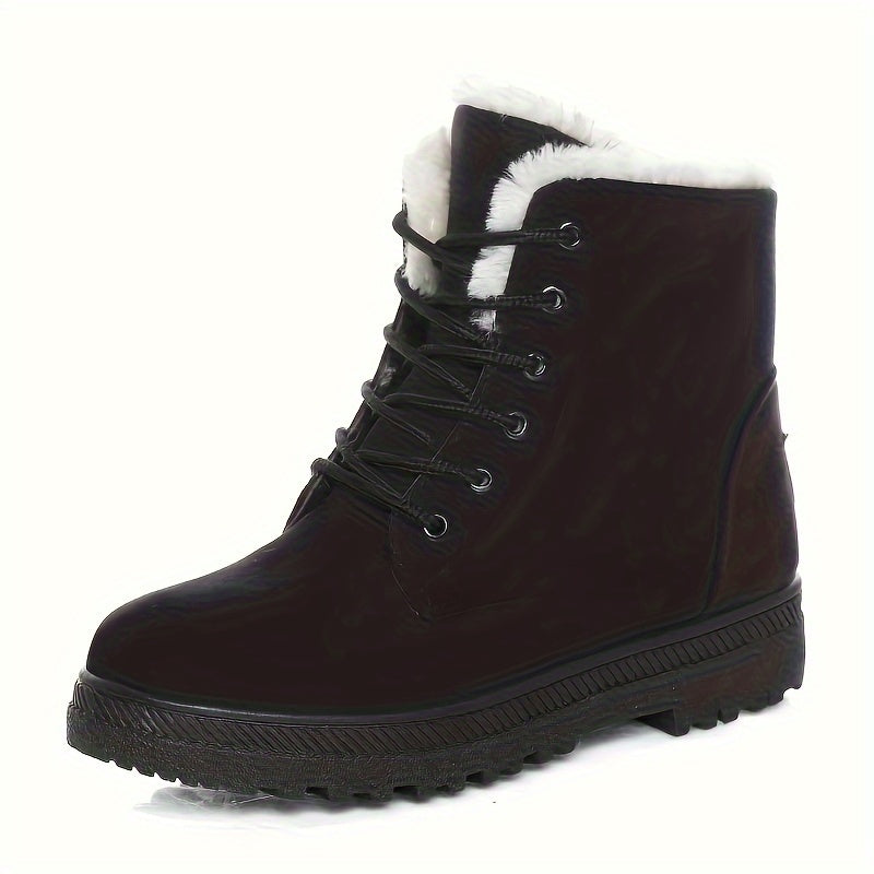Lace-Up Platform Ankle Boots