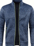 Full-Zip Knit Cardigan