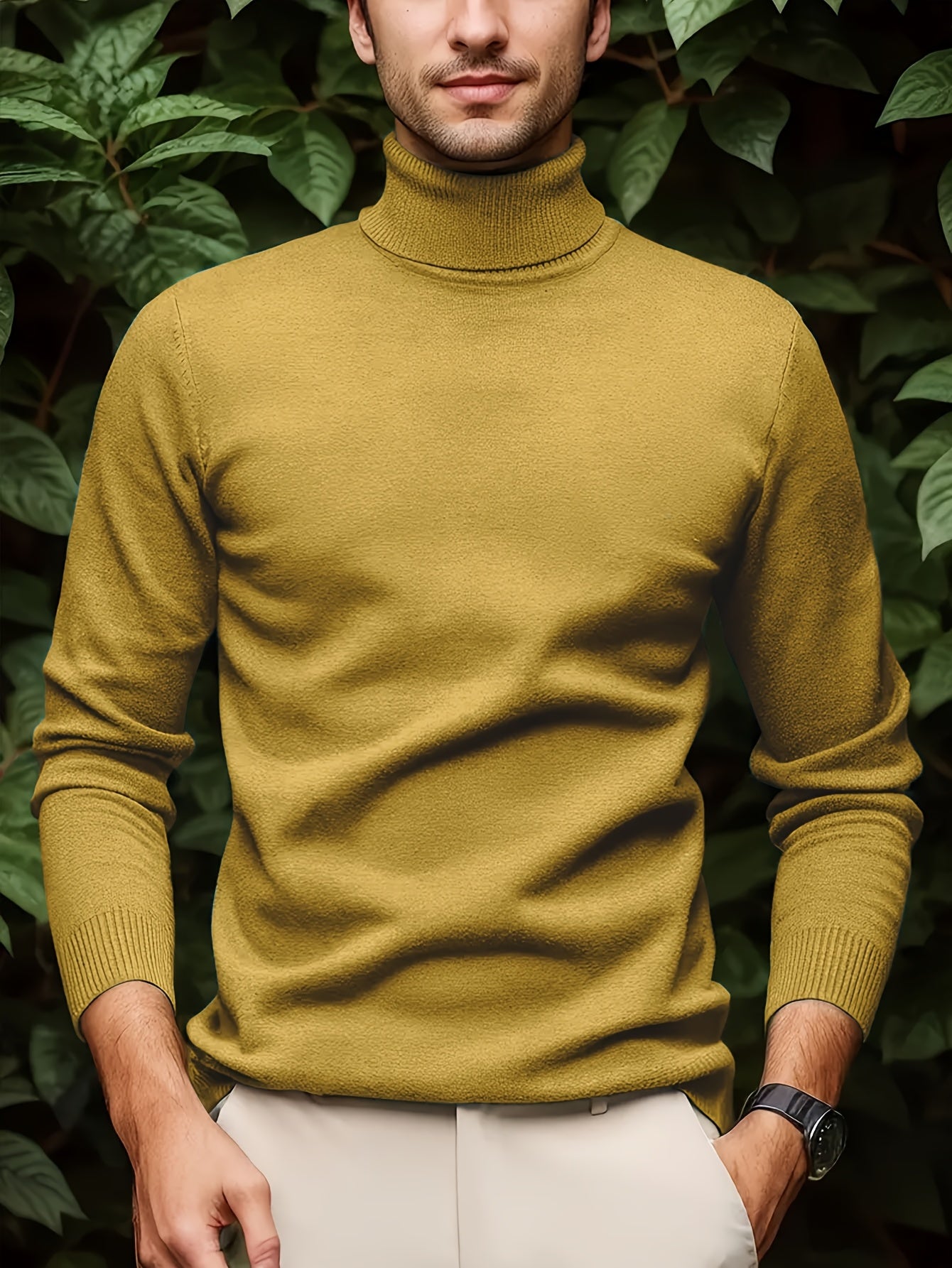 Turtleneck Knit Sweater