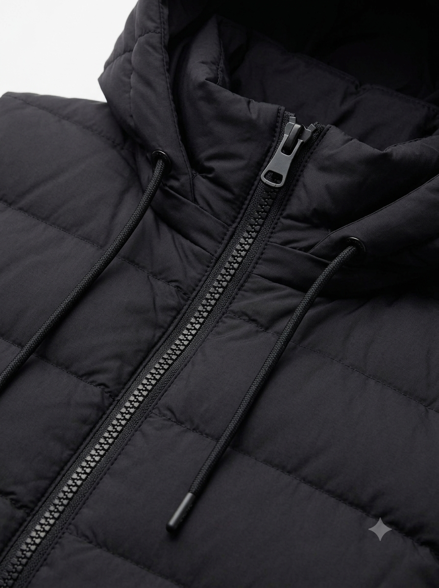 Hooded Zip-Up Puffer Vest