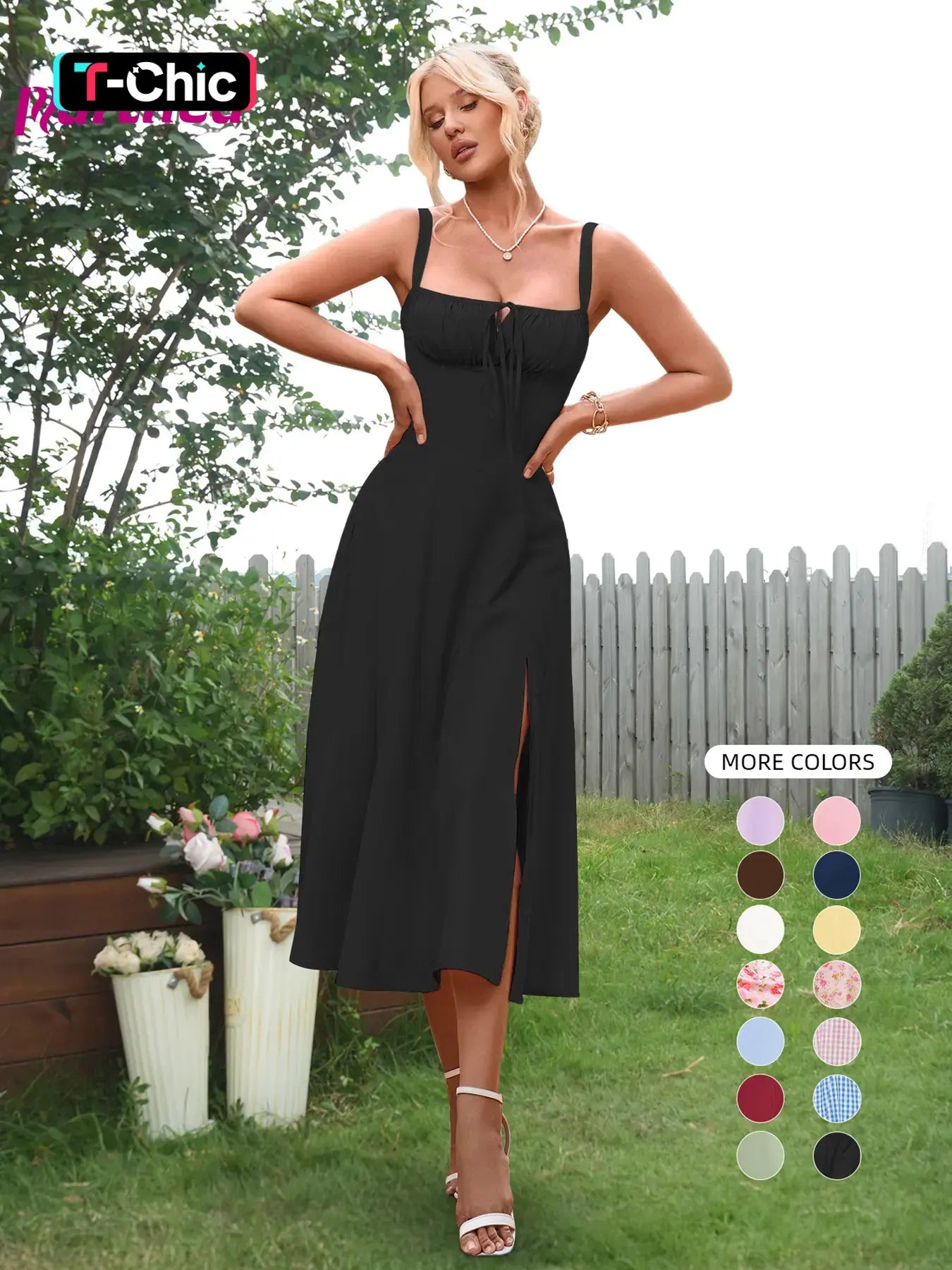 Ruched Corset Milkmaid Dress