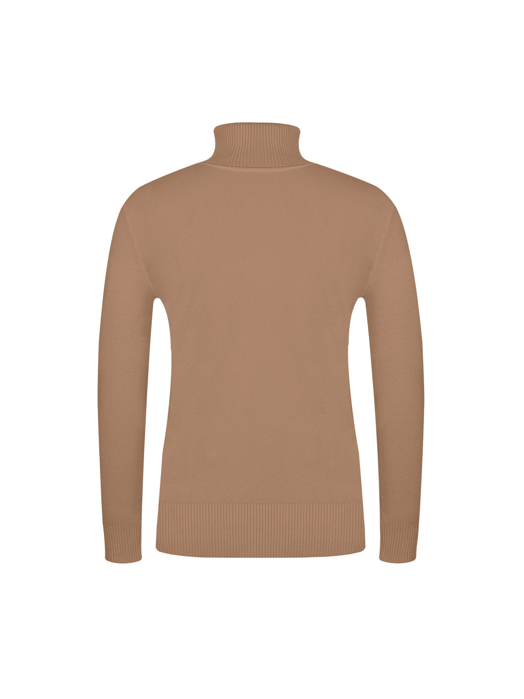 Solid Color High-Neck Sweater Sweater Suitable for Fall/Winter - Soft Medium-Stretch Tunic Pullover, Casual Warm Blouse Style Sweater for Office, Layering & Casual Attire (Hand Wash/Dry)