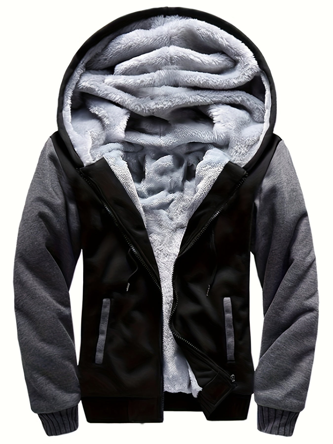 Sherpa Fleece Hooded Jacket
