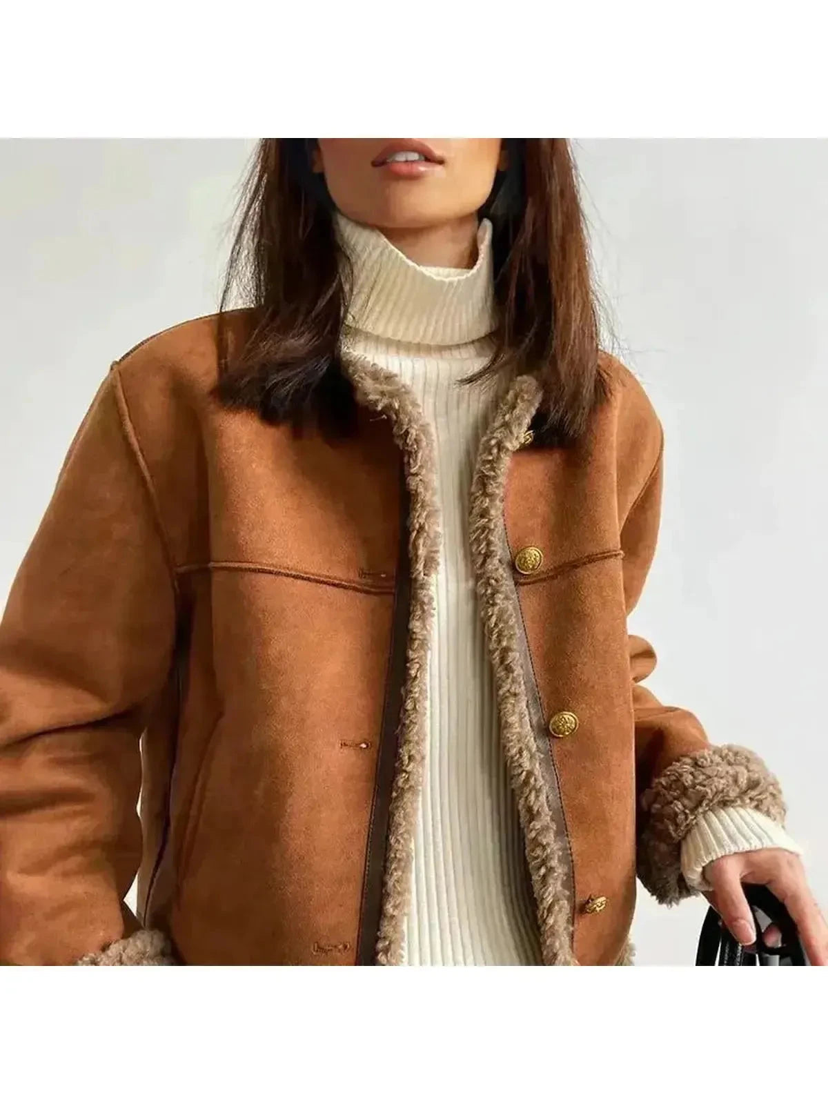 Structured Plush-Lined Jacket