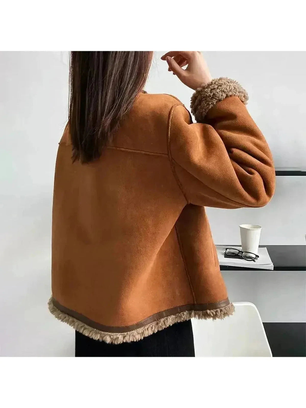 Structured Plush-Lined Jacket