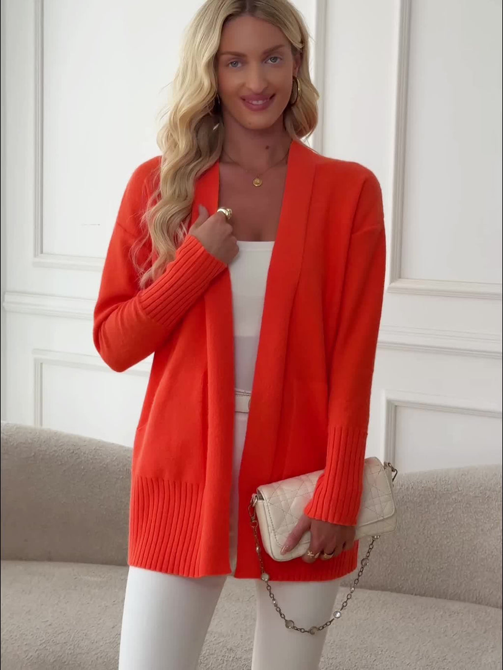Cozy V-Neck Knit Cardigan