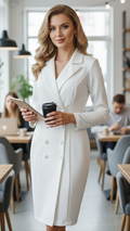 Tailored Blazer Midi Dress